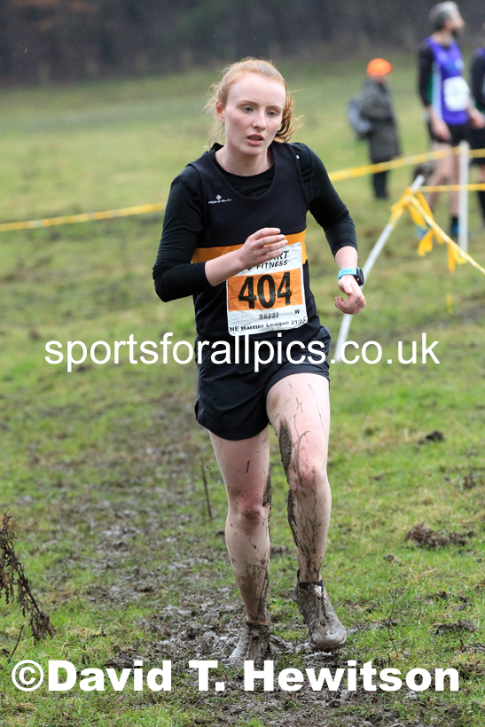 Senior womens 2022 North Eastern Harrier League, Thornley Farm, Peterlee, County Durham. Photo: David T. Hewitson/Sports for All Pics